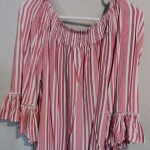 Striped Pink Women's Top